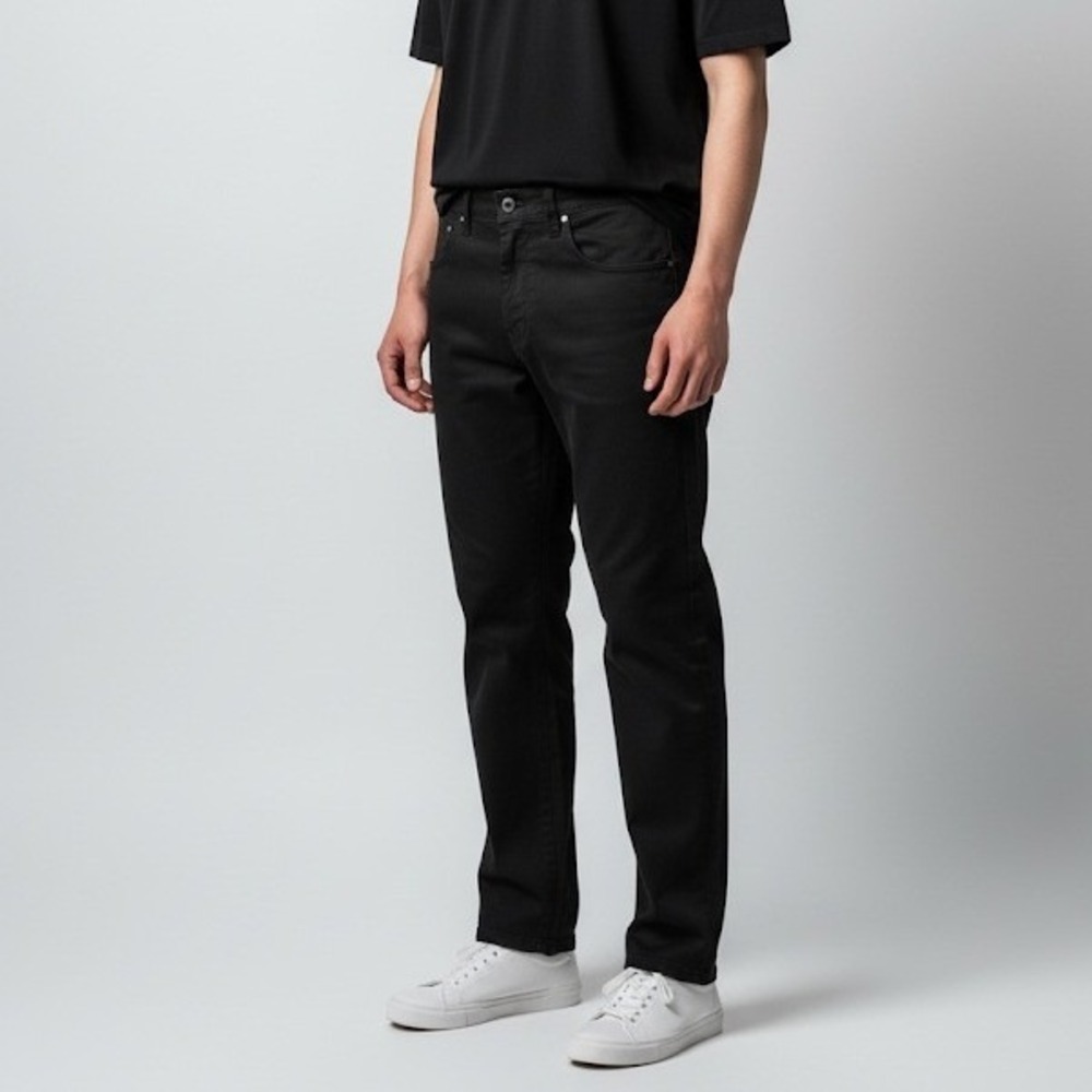Steve's‎ Jeans Mens Black Slim Straight Chino Pants 32x30 Stretch Cotton Pants